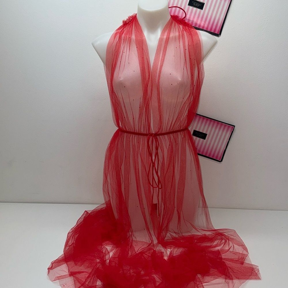 🔥Victoria’s Secret designer collection 10/14 lingerie long dress one size New